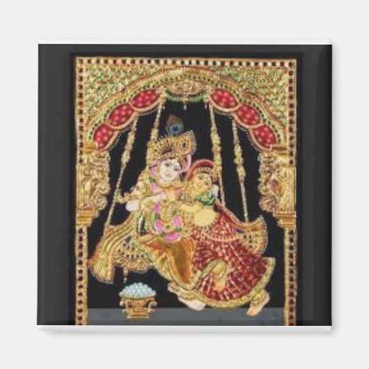 Radha Krishna Magnet (Voorkant)