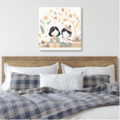 Radha Krishna Mandala Wandkunst | Spiritueel  Canvas Afdruk (Insitu (Slaapkamer))