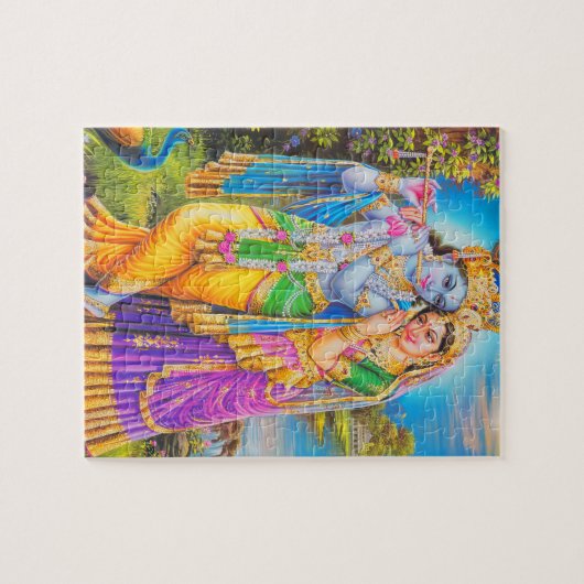 Radha Krishna met Flute Hare Krishna Legpuzzel (Horizontaal)