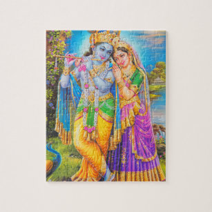 Radha Krishna met Flute Hare Krishna Legpuzzel