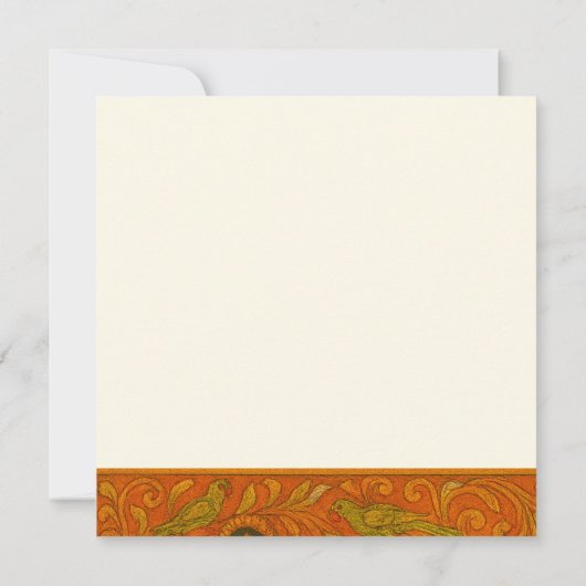 Radha Krishna Mural painting Indian Save The Date (Achterkant)