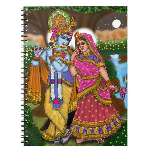 Radha Krishna Notebook Notitieboek (Voorkant)