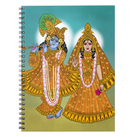 Radha Krishna Notitieboekje Notitieboek (Voorkant)