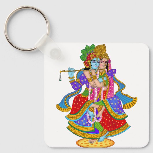 Radha Krishna-sleutelhanger Sleutelhanger (Voorkant)