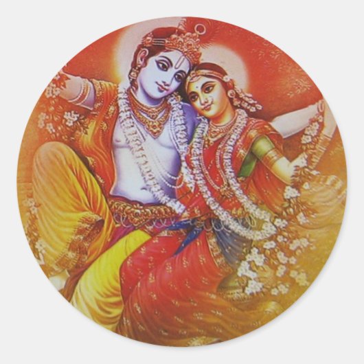 Radha Krishna Sticker (Voorkant)