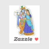 Radha Krishna Sticker (Vel)
