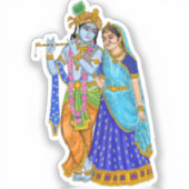 Radha Krishna Sticker (Voorkant)
