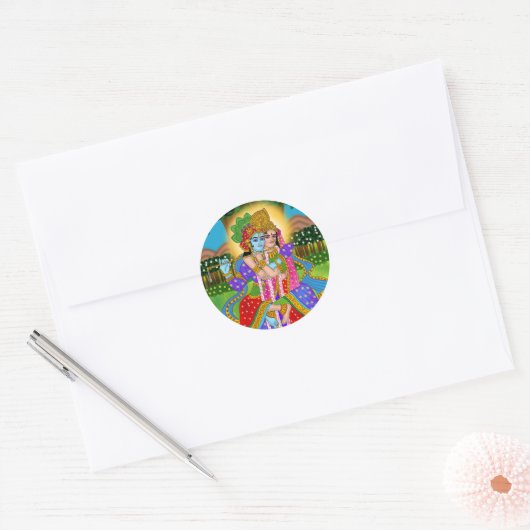 Radha Krishna Sticker (Envelop)