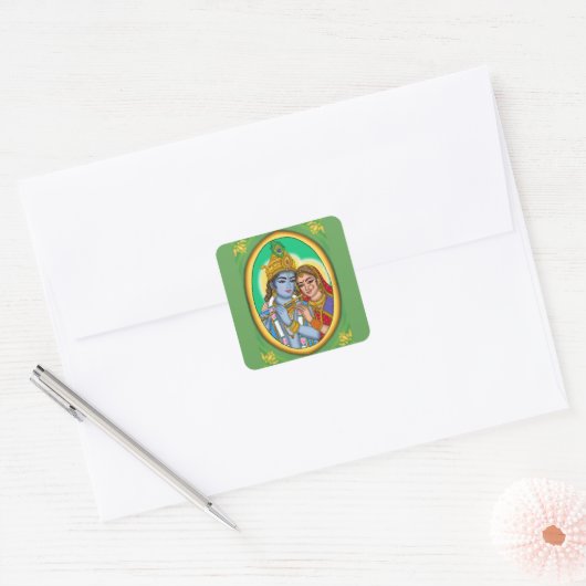 Radha Krishna Sticker (Envelop)