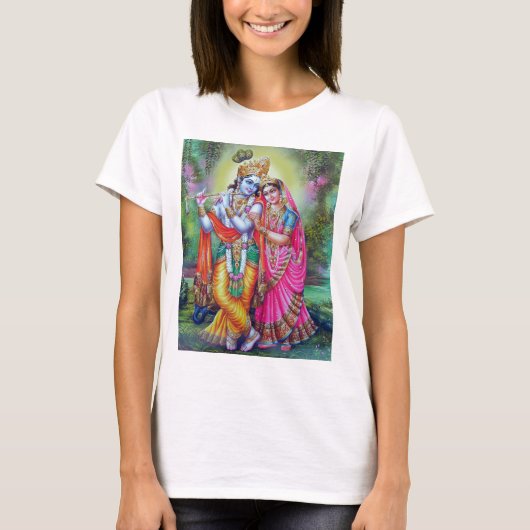 radha & krishna t-shirt (Voorkant)