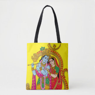 Radha Krishna Tote Bag