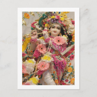 Radha KRISHNA voor Liefde, Vrede en Welvaart Briefkaart