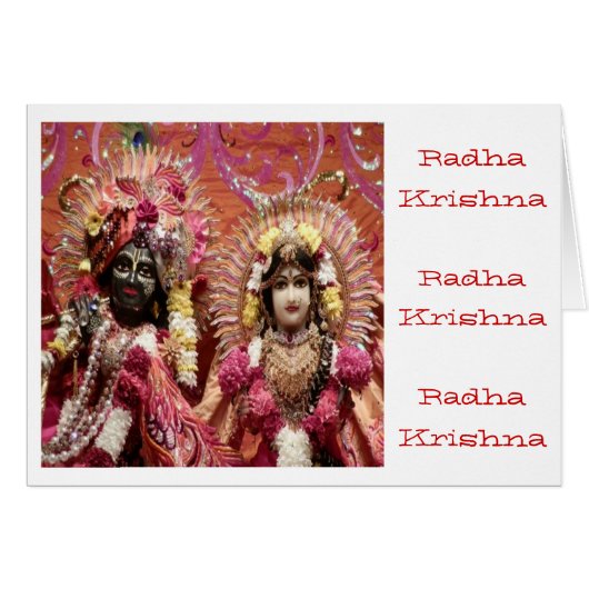 Radha KRISHNA voor liefde, vrede in voorspoed (Voorkant Horizontaal)