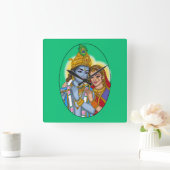 Radha Krishna wandklok (Huis)
