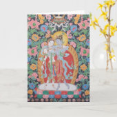 Radha-Krishna Wenskaart A Kaart (Gele Bloem)