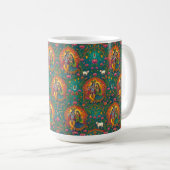 Radhe Krishna Patroon Koffiemok (Voorkant rechts)