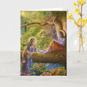 Radhe Shyam! Wenskaarten Kaart (Gele Bloem)