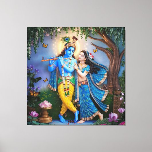 RadheKrishn Canvas Afdruk (Voorkant)