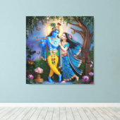 RadheKrishn Canvas Afdruk (Insitu (Houten vloer))