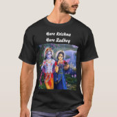 Radhey Krishna Hare Krishna T-shirt (Voorkant)