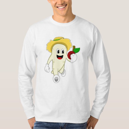 Radiaal als landbouwer met fruit t-shirt (Voorkant)