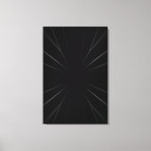 Radiaal Donker Abstract Canvas Afdruk (Voorkant)