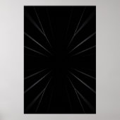 Radiaal Donker Abstract Poster (Voorkant)