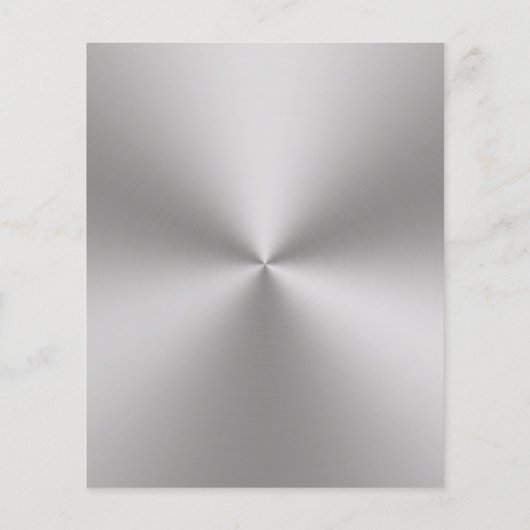 Radiaal geborsteld metaal dubbelzijdig bekijken flyer (Achterkant)