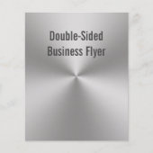 Radiaal geborsteld metaal dubbelzijdig bekijken flyer (Voorkant)