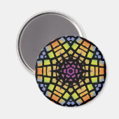 Radiaal Glas in lood Patroon: Magneet (Voorkant / Achterkant)