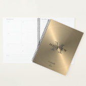 Radiaal Gold Metallic | Monogrammed Planner (Display)