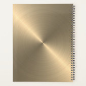 Radiaal Gold Metallic | Monogrammed Planner (Achterkant)