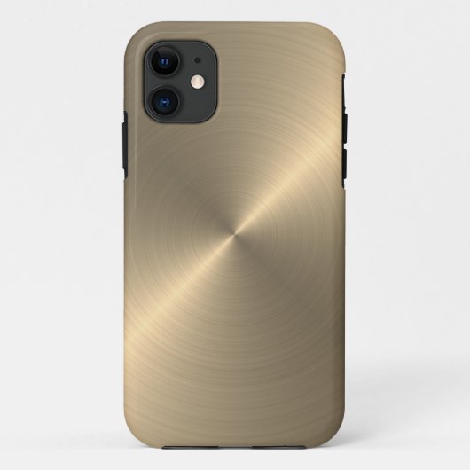 Radiaal Goud Metaal | Aangepast Case-Mate iPhone Case (Achterkant)