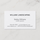 Radiaal monogram (oranje) | Gras Visitekaartje (Achterkant)