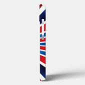 Radiaal Patroon Rood Blauw Case-Mate iPhone Case (Achterkant / Links)