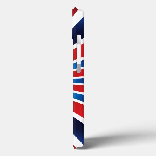 Radiaal Patroon Rood Blauw Case-Mate iPhone Case (Achterkant / Links)