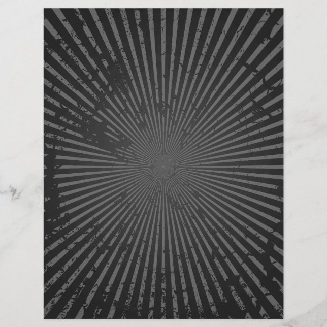Radiaal patroon van Grunge: Aangepaste Sjabloon (Voorkant)