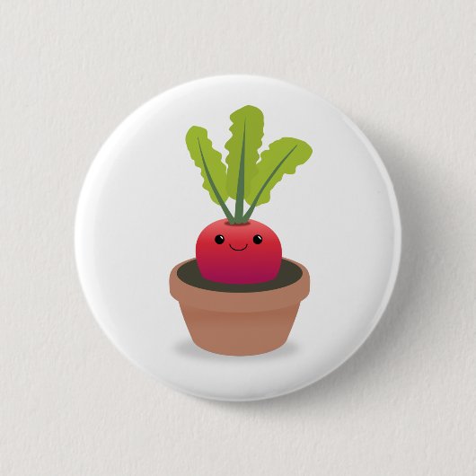 Radiaal teken ronde button 5,7 cm (Voorkant)