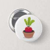 Radiaal teken ronde button 5,7 cm (Voorkant /achterkant)