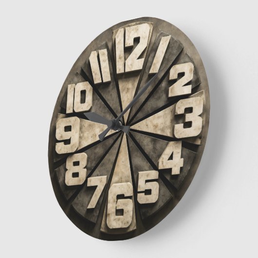 Radial Block Numeral Grote Klok (Hoek)