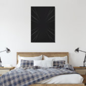 Radial Dark Abstract Canvas Afdruk (Insitu (Slaapkamer))