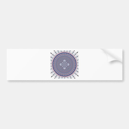 Radial Design Art Print Bumpersticker (Voorkant)