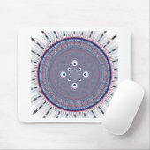 Radial Design Art Print Muismat (Met muis)