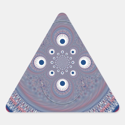 Radial Design Art Print Sticker (Voorkant)