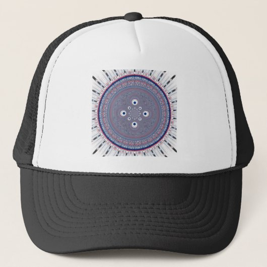 Radial Design Art Print Trucker Pet (Voorkant)