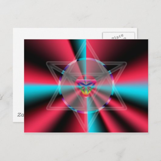 Radial Merkaba Briefkaart (Voorkant / Achterkant)