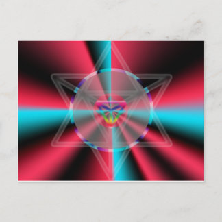 Radial Merkaba Briefkaart