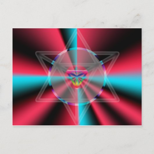 Radial Merkaba Briefkaart (Voorkant)