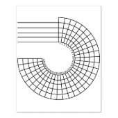 Radial Monthly Habit Tracker Journal Stamp Rubberstempel (Afrduk)