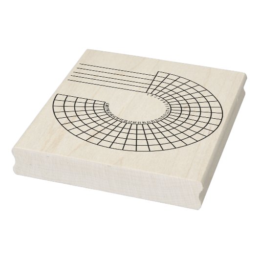 Radial Monthly Habit Tracker Journal Stamp Rubberstempel (Stempel)